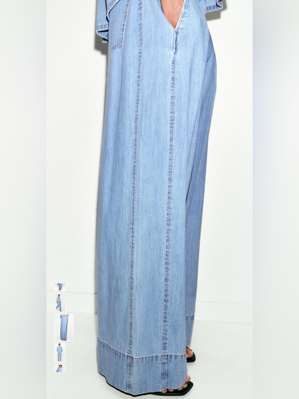 Zara Denim Set | Size S Top & US 6 (28) Jeans π - Picture 6 of 11